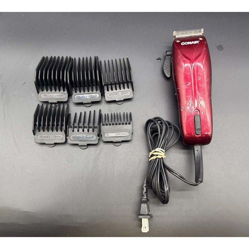 Conair HC275R Hair Clippers Corded With Guides